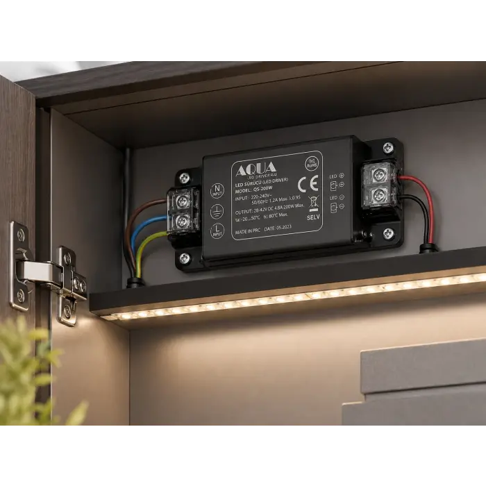 1 Adet AQUA AU 1537 Süper Slim 5A Led Trafosu 12V 60W