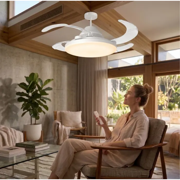 1 Adet CATA CT 1156 Dolunay 72W Fanlı Kumandalı Led Ampul 3 Renk