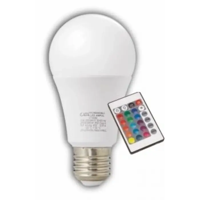 1 Adet CATA CT 4058 Led Ampul 9W RGB Kumandalı E27 Duy