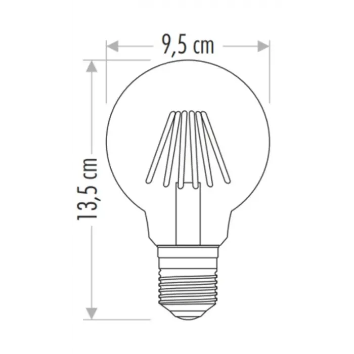 1 Adet CATA CT 4354 Glop Led Rustik Ampul 6W 3200K Gün Işığı E27 Duy