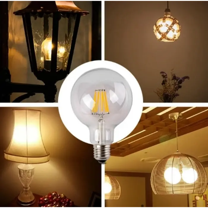 1 Adet CATA CT 4354 Glop Led Rustik Ampul 6W 3200K Gün Işığı E27 Duy