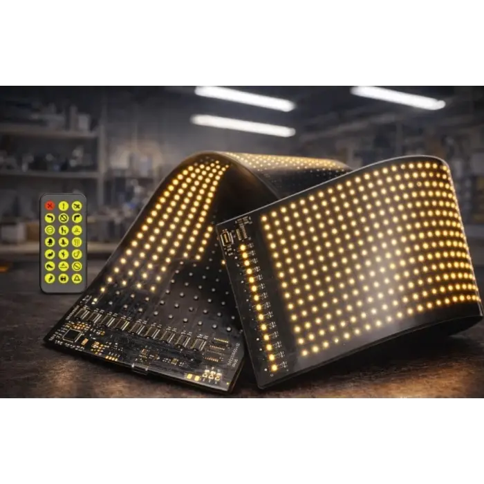 1 Adet CATA CT 4568 Esnek Yapışkanl Matrix Led Panel 60X12 RGB