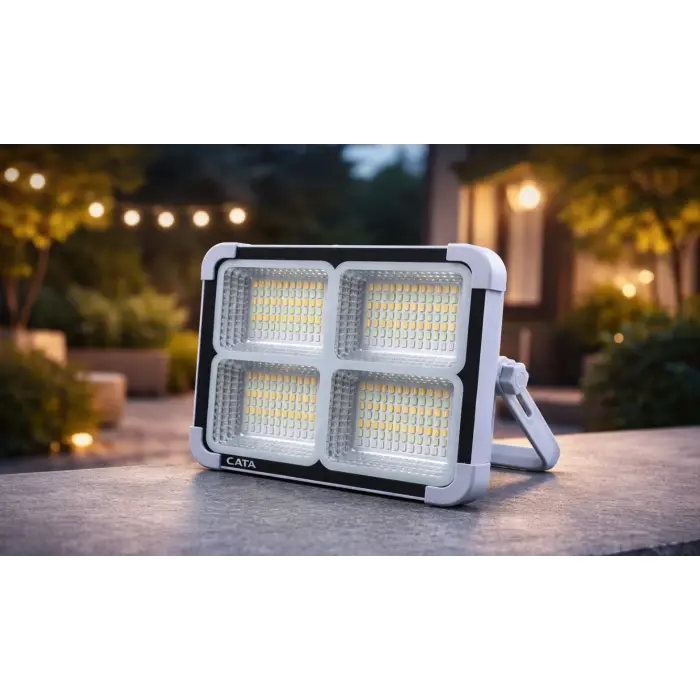 1 Adet CATA CT 4698 Solar 200W Led Projektör Taşınabilir