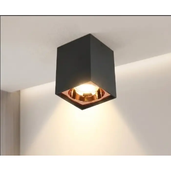 1 Adet CATA CT 5420 Bergama Siyah Bakır Dekoratif Spot Kasa G10 Duy