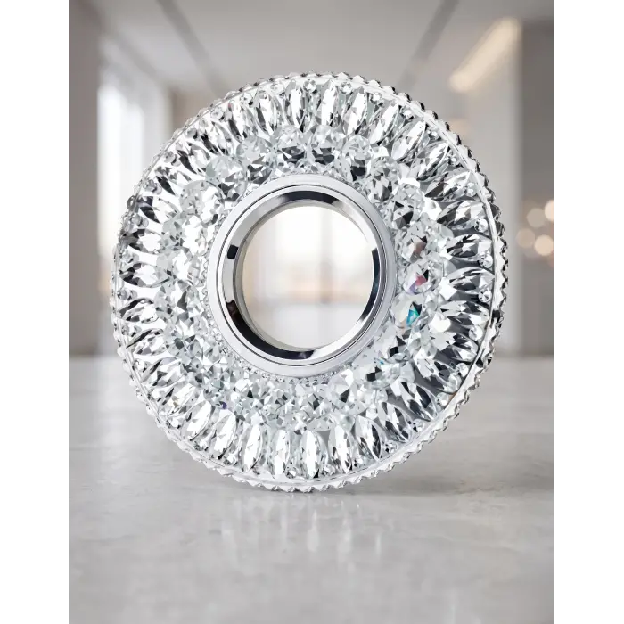 1 Adet CATA CT 6583 Hanımeli Led Çerçeveli Günışığı Kristal Cam Spot Kasa
