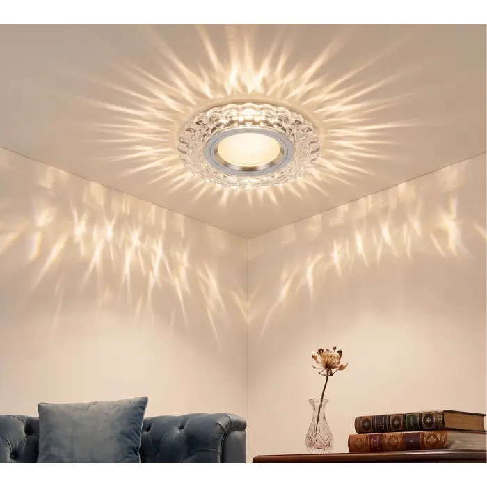 1 Adet CATA CT 6594 Sümbül Cam Spot Kasası Led Çerçeveli Günışığı