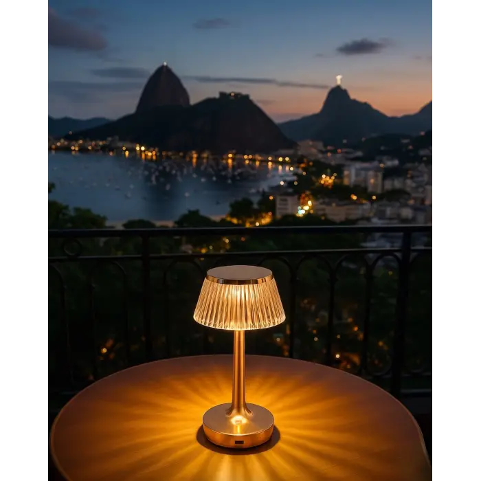 1 Adet CATA CT 8434 Rio Gold Kasa Şarjlı Masa Lambası 3 Renk