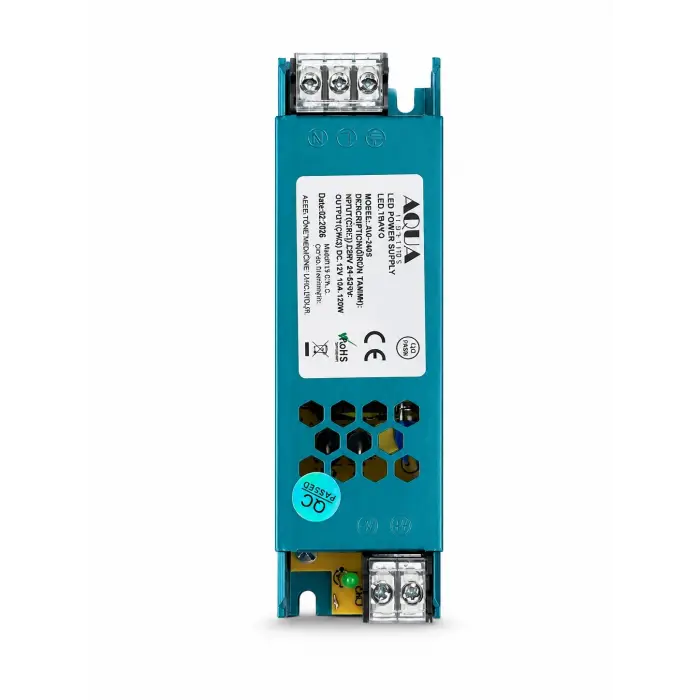 1 Adet EDSON AQUA AU 1543 Süper Slim 10A Led Trafosu 12V 120W