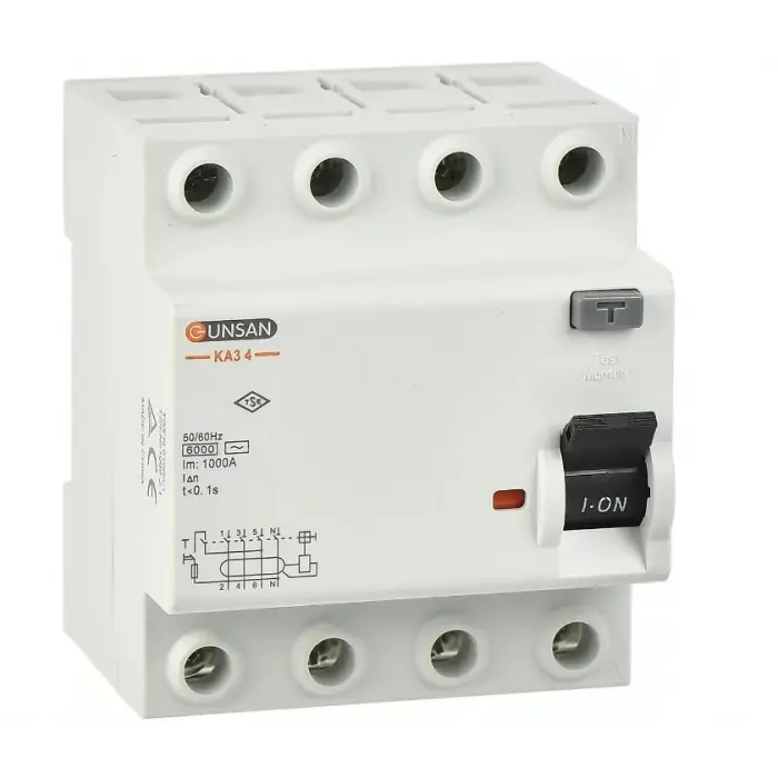 1 Adet Günsan 4X40a 30Ma Kaçak Akım Rolesi KA3 4-40/30 30Ma