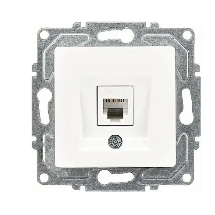 1 Adet Günsan Visage Beyaz Telefon Prizi (CAT3) Çerçevesiz