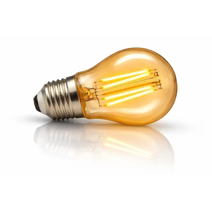 1 Adet KENDAL KES603 Led Rustik Ampul 6W Amber Işık E27 Duy
