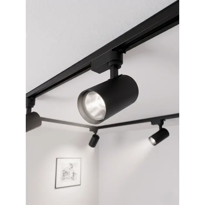 1 Adet NOAS YL29 3101 Paris 30W Siyah Kasa Ray Spot 6400K Beyaz Işık