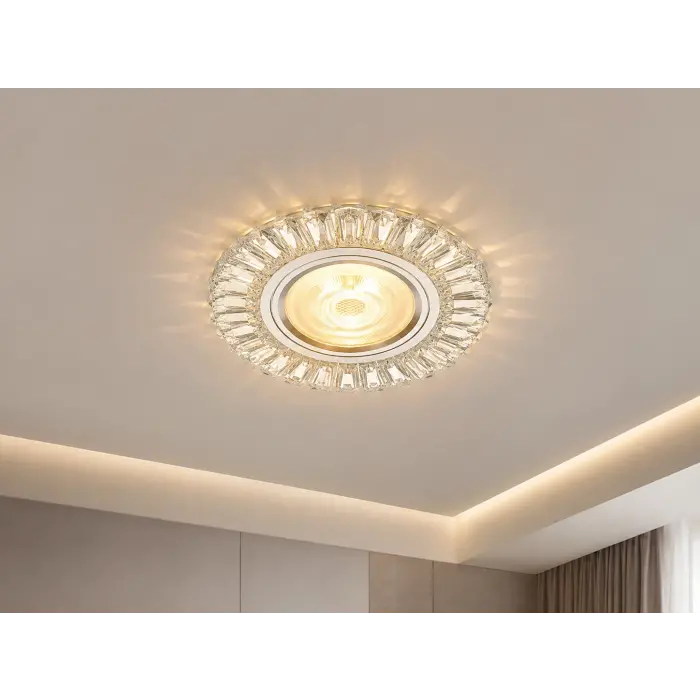 1 Adet NOAS YL65 1641 Hermes Cam Spot Kasası GU10 Duy