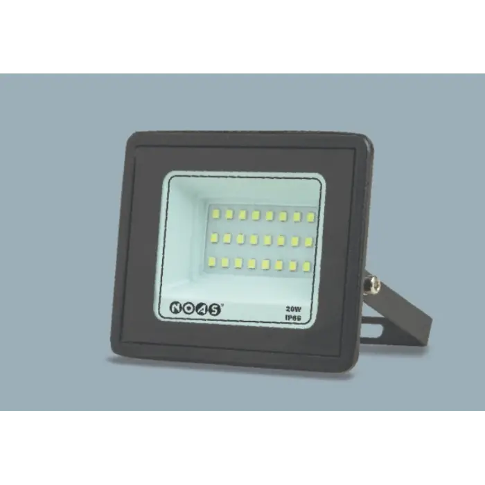 1 Adet NOAS YL70 1020 Ultra Slim 20W Led Projektör 6500K Beyaz Işık