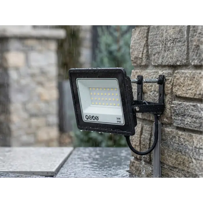 1 Adet NOAS YL70 1030 Ultra Slim 30W Led Projektör 6500K Beyaz Işık