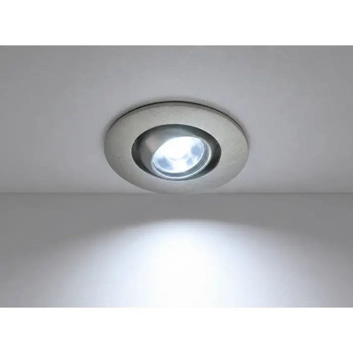 1 Adet NOAS YL94 0101 Satin Kasa 1W Led Spot 6500K Beyaz Işık