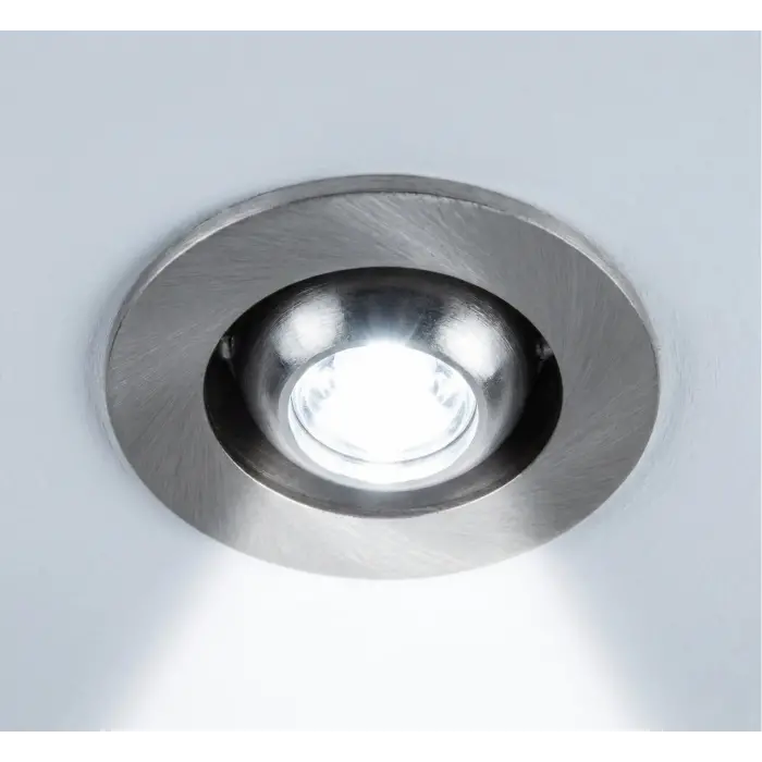 1 Adet NOAS YL94 0101 Satin Kasa 1W Led Spot 6500K Beyaz Işık