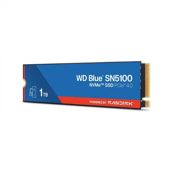 1 TB WD BLUE SN5100 PCI-4.0 7100MB/S 6700MB/S M2 SSD WDS100T5B0E
