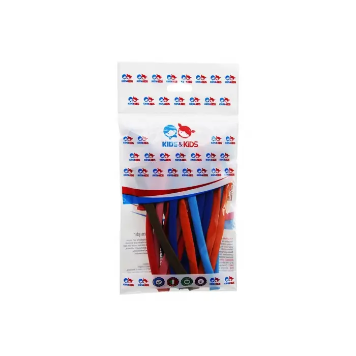 10lu Sosis Balon - Renkli - Paketli