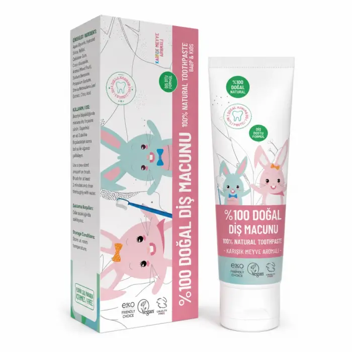 %100 Doğal Diş Macunu Baby&Kids 50 ml