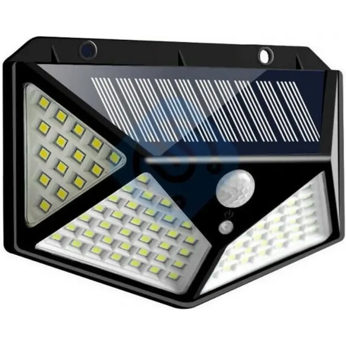 100 Led Dış Mekan Solar Aydınlatma Fotoselli Solar Lamba Hareket Sensörlü