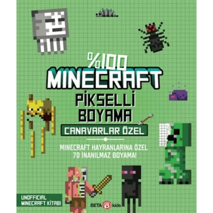 %100 Minecraft Pikselli Boyama - Canarlar Özel