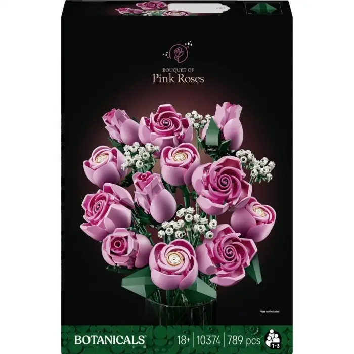 10374  iconic Botanicals Pembe Gül Buketleri 789 parça +18 yaş