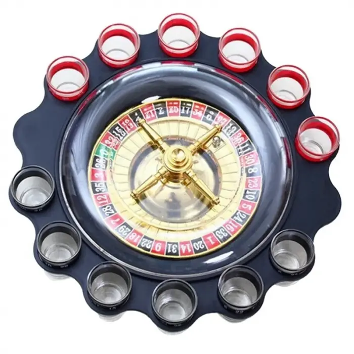 12li Shot Bardaklı Rulet Oyunu Siyah Alk2547