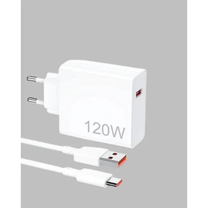 120 Watt Hızlı Şarj Adaptörü Samsung S20 S21 S22 S23 Uyumlu