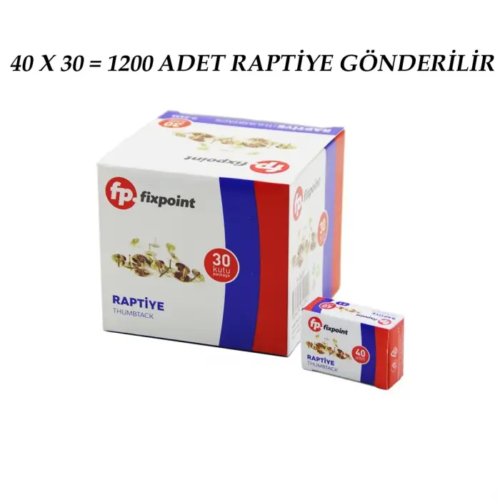 1200 Adet Metal Raptiye = 40pcs X 30 Bx40