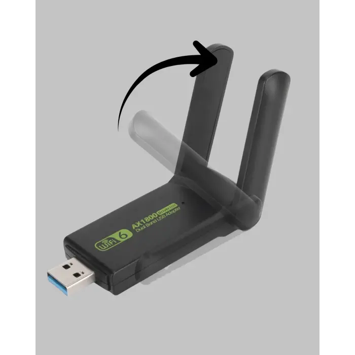 1200 Mbps Dual Band WiFi Adaptör – 5.8G & 2.4G Çift Antenli