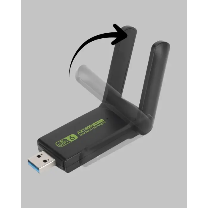 1200 Mbps Dual Band WiFi Adaptör – 5.8G & 2.4G Çift Antenli
