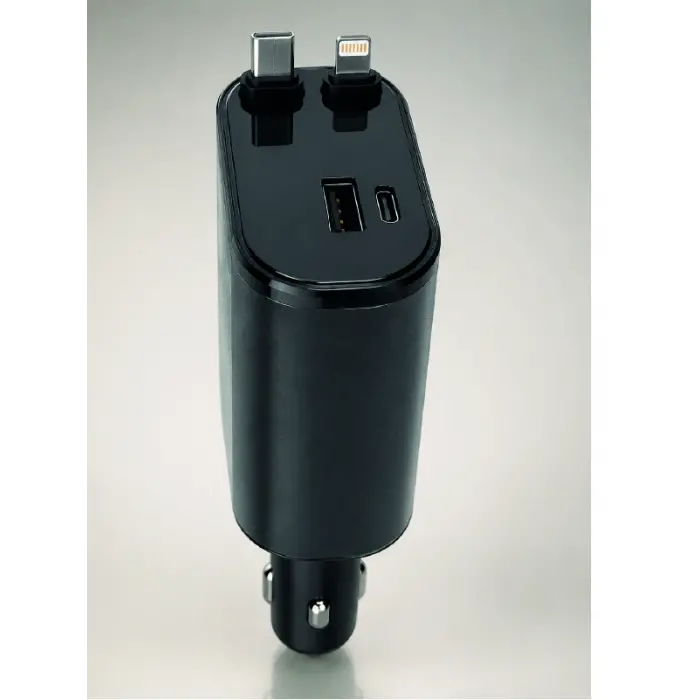120W Hızlı Şarj Destekli 4ü 1 Arada Araç Şarj Cihazı Type-C, Lightning, USB ve USB-C Çıkışlı