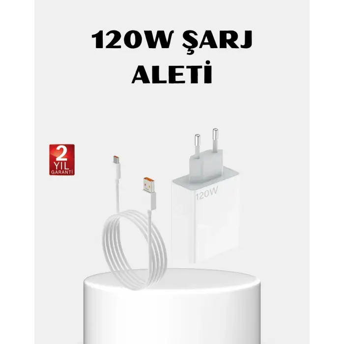 120W Type-C Hızlı Şarj Adaptörü – Akıllı Koruma ve Turbo Güç Desteği