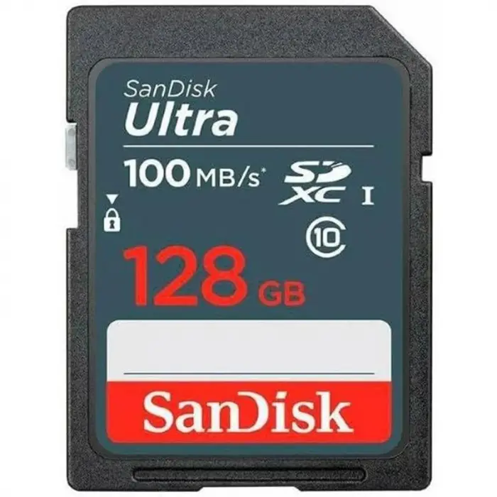 128GB SANDISK ULTRA SDXC 100MB/S SDSDUNR-128G-GN3IN