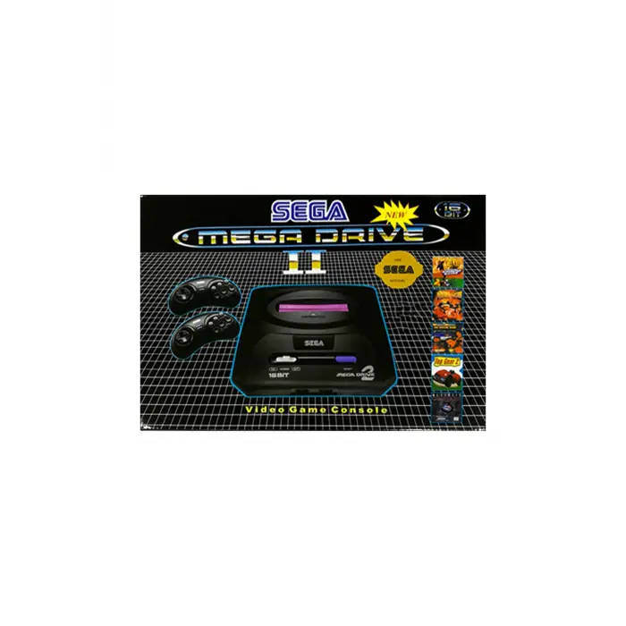 16-bit çift kollu retro oyun konsolu 48 yüklü oyunlu beyaz bluetoothsuz - Elektronik