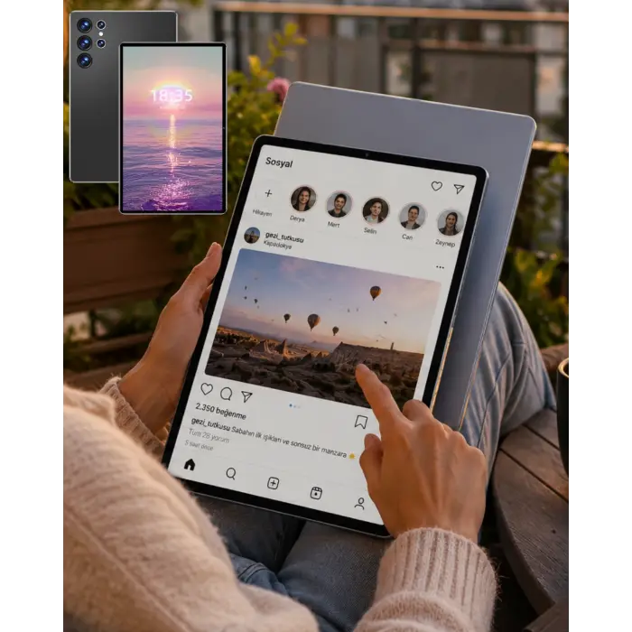 16GB RAM 1TB Tablet PC Klavyeli Kılıflı Kalemli Tablet Seti