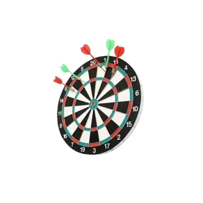 17 İnç Dart Tahtası Şık Tasarım Dayanıklı Yapı ve Dart Oku Hediyeli