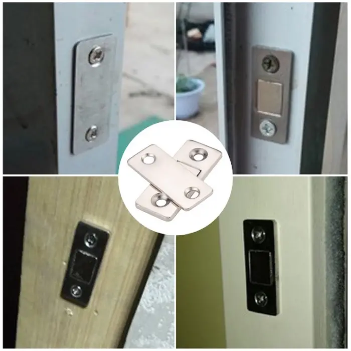 2 Çift Çok Amaçlı Kapı Kapak Dolap Çekmece Mobilya Durdurucu Kapatıcı Mıknatıslar Bx40
