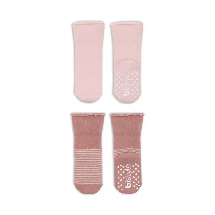 2Li Çemberli Kaymaz Havlu Soket Çorap 10503 Pudra Pembe