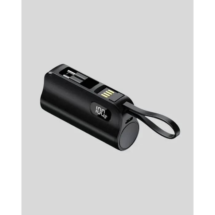 2000mAh Mini Powerbank Dahili Konektörlü PD 20W