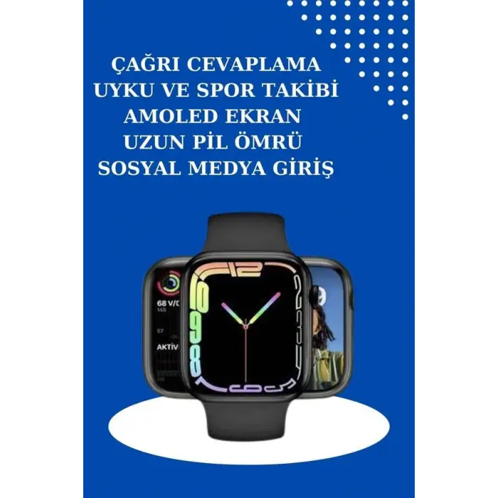 2025 Model Akıllı Saat ve 2.Nesil TWS Bluetooth Kulaklık ANC Özelliği Amoled Ekran