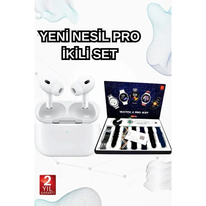 2025 Model Akıllı Saat ve Yeni Nesil Pro Bluetooth Kulaklık ANC Özelliği