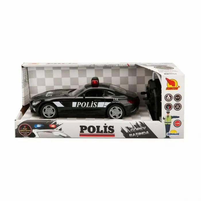 20357 Uzaktan Kumandalı Işıklı Polis Arabası 21 cm  NessiWorld