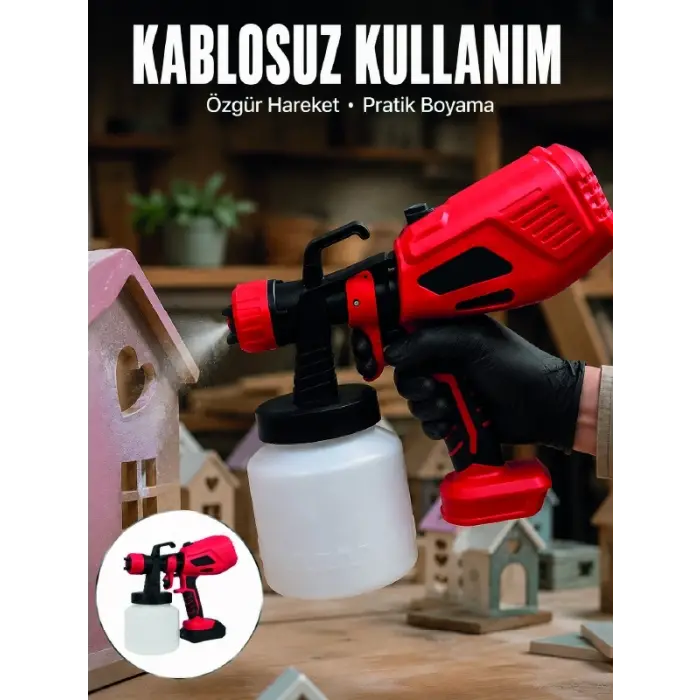 21V Güçlü Motor ile Profesyonel Boyama Performansı