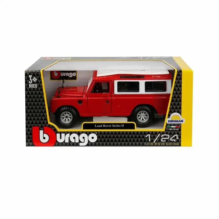 22063 Land Rover Series II Model Araba 1:24 Kırmızı -