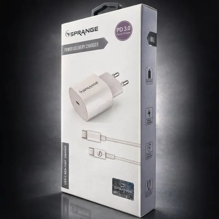 23W PD 3.0A (TYPE-C) PD Şarj Aleti Sprange P-T18