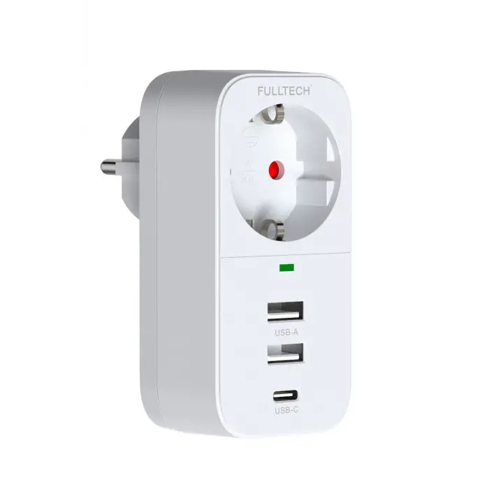 2.4a Çıkışlı 2xusb 1xtype-c Tekli Priz Ftr-17