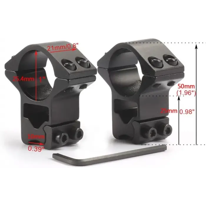 25.4mm Dürbün İçin 11mm Yüksek Havalı  / Av  Ayağı