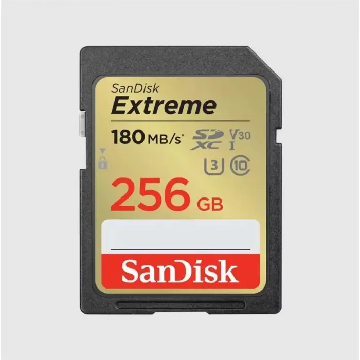256GB SANDISK EXTREME PRO SD UHSI 180MB/S 90MB/S SDSDXVV-256G-GNCIN